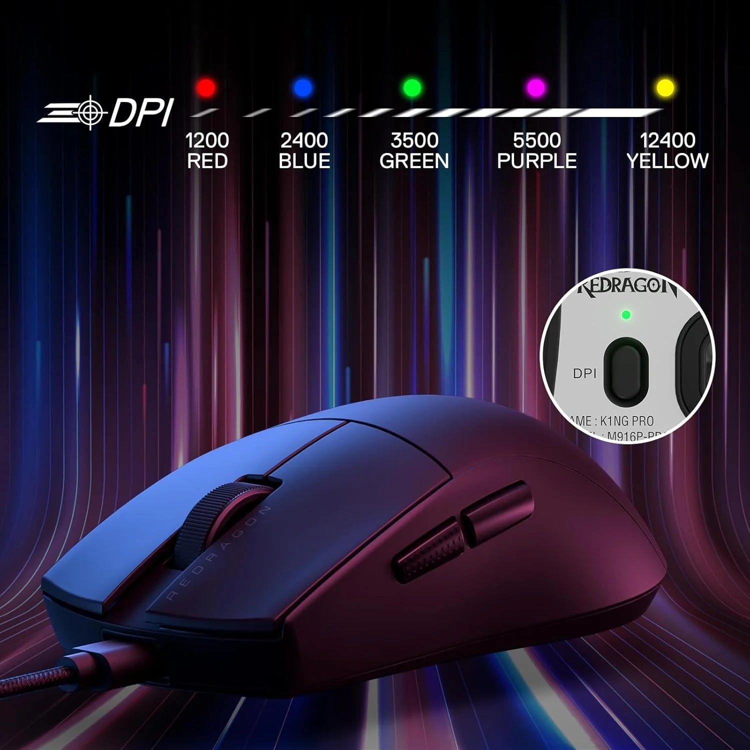 Redragon m724 wired gaming mouse