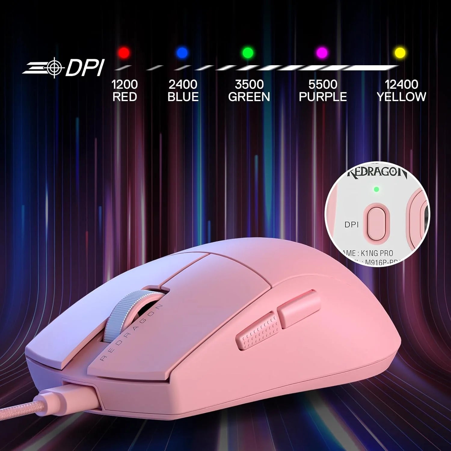 Redragon m724 wired gaming mouse