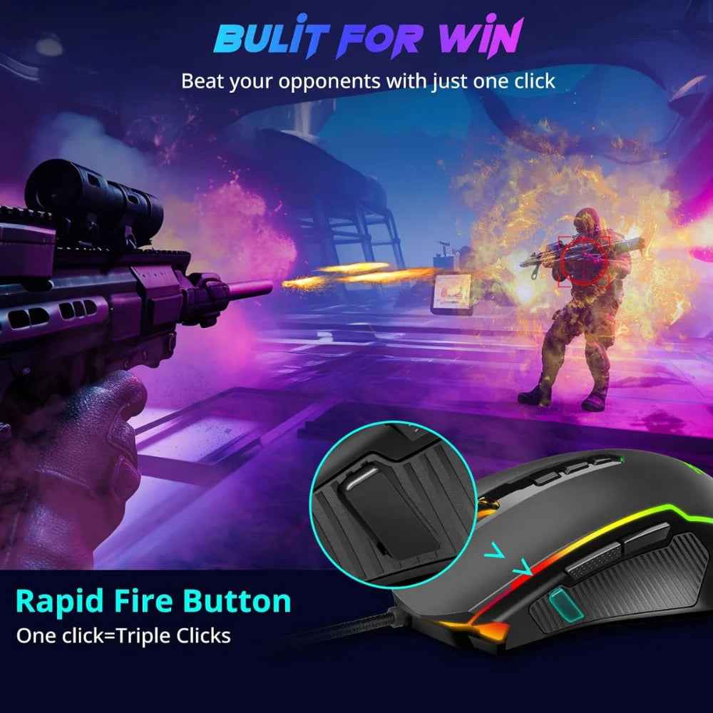 Redragon m910 ranger rgb gaming mouse JOD 15
