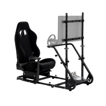 Dardoo racing simulator cockpit with monitor stand - tv mount&black seat fit