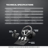 Fantech r1v2 racing steering wheel | dual-motor vibration | 270° / 900°