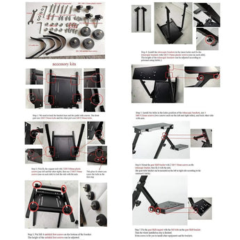 Gameseat gyracing wheel stand for thrustmaster gaming wheels joysticks