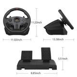Pxn v900 gaming steering wheel with linear pedals