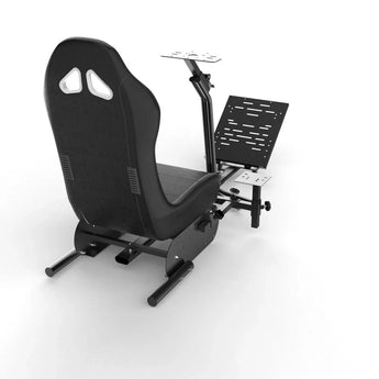 Racing wheel stand with racing seat gy022
