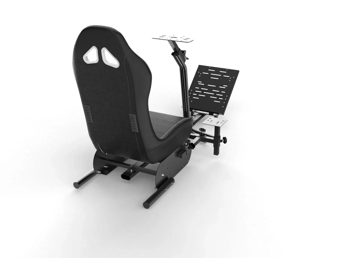 Racing wheel stand with racing seat gy022