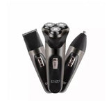 Enzo en-9300 versatile 3-in-1 rechargeable electric shaver rotary electric