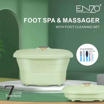Foot spa & massager with foot cleaning set skin care