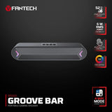 Fantech bluetooth speaker groove bar bs160 black speakers