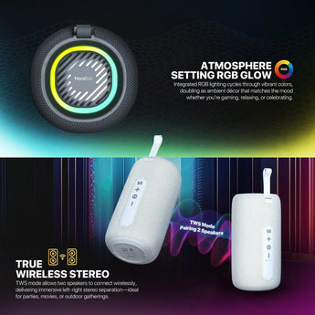 Fantech bs159 true wireless rms speaker tws deep bass 10w 57mm driver 4-way