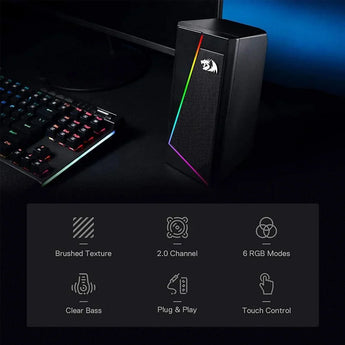 Redragon anvil gs520 rgb desktop speakers