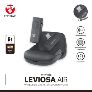 Fantech leviosa air wmv11l microphone wireless lavalier lightning