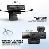 Fantech luminous c50 quad high-definition webcam 2k quad-hd support 60 fps & 3d