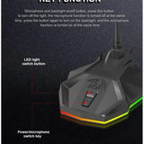 Redragon gm99 stix usb rgb gaming stream desktop microphone to to streaming