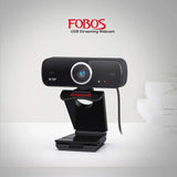 Redragon webcam gamer and streamer fobos 2 720p gw600-1 black webcams
