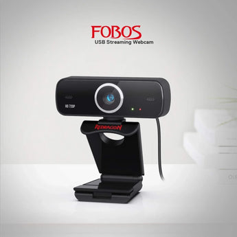 Redragon webcam gamer and streamer fobos 2 720p gw600-1 black webcams