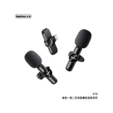 Remax one-to-two live-stream wireless microphone k10