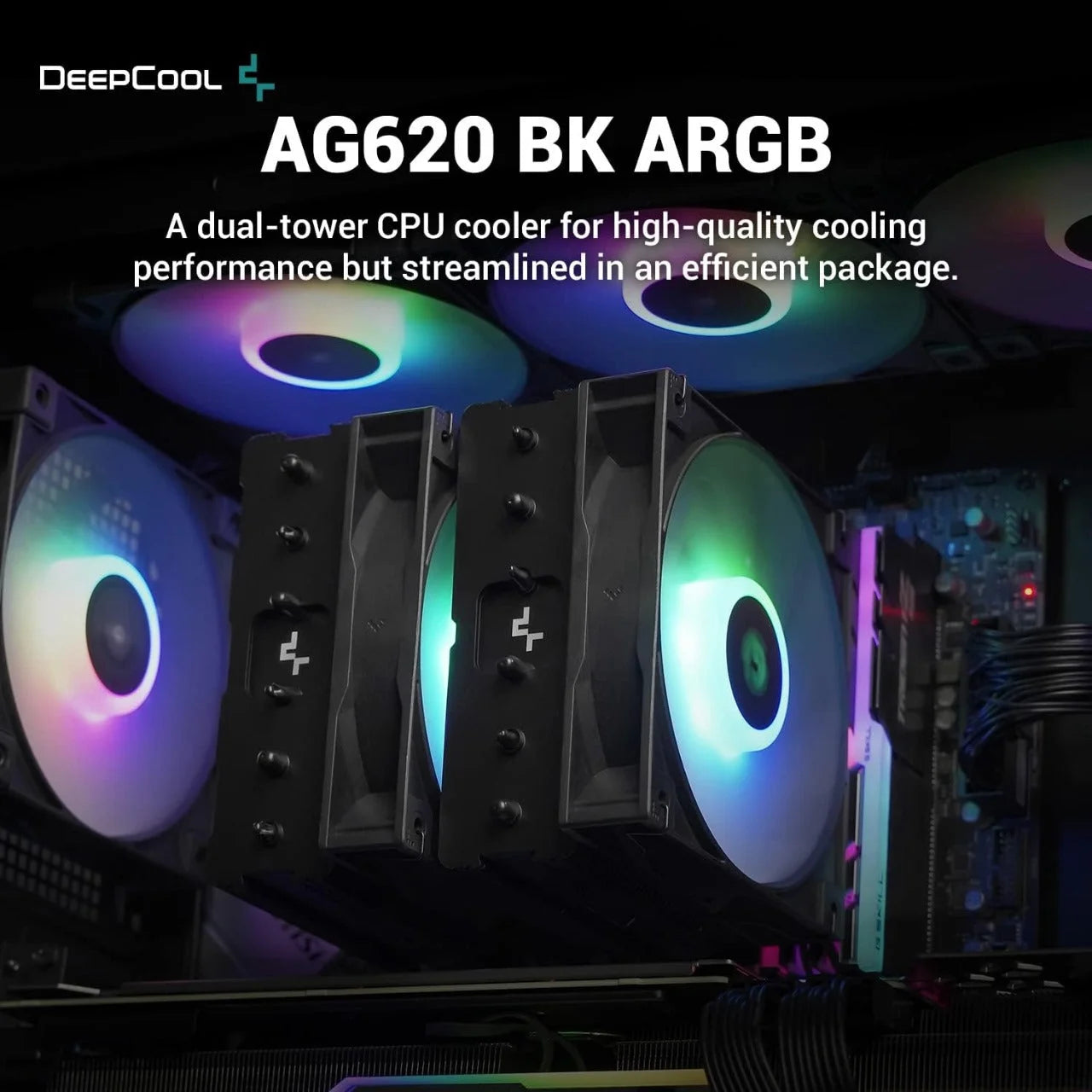 The deepcool ag620 digital bk argb