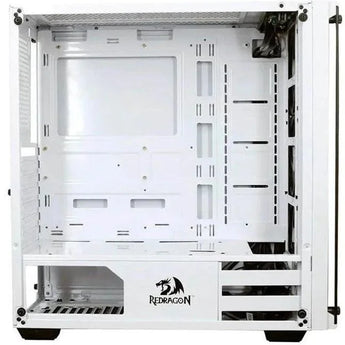 Redragon wheel jack gc-606 white game case with 3 rgb fan
