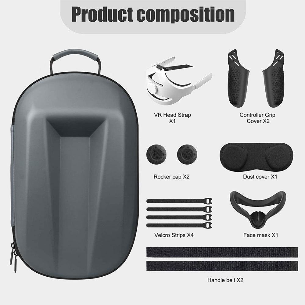 Travel Case for Oculus Quest 2 Halo Strap Console 25 JOD