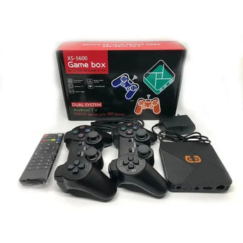 Retro classic gamebox 2.4g wireless dual system android 9.1 game stick