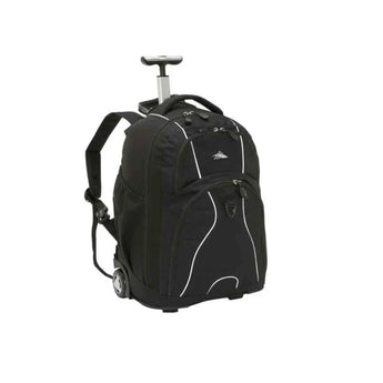 High sierra black wheeled backpack backpacks