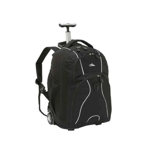 High sierra black wheeled backpack backpacks