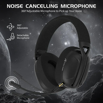 Attack shark l80 ultra-light tri-mode gaming headset headsets