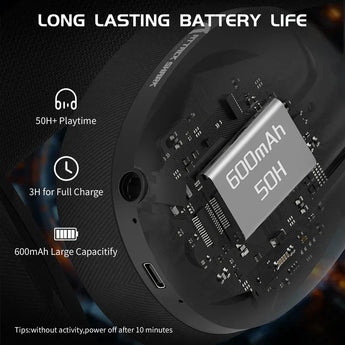 Attack shark l80 ultra-light tri-mode gaming headset headsets