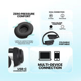 Fantech wh05a go vibe anc wireless headset black headsets