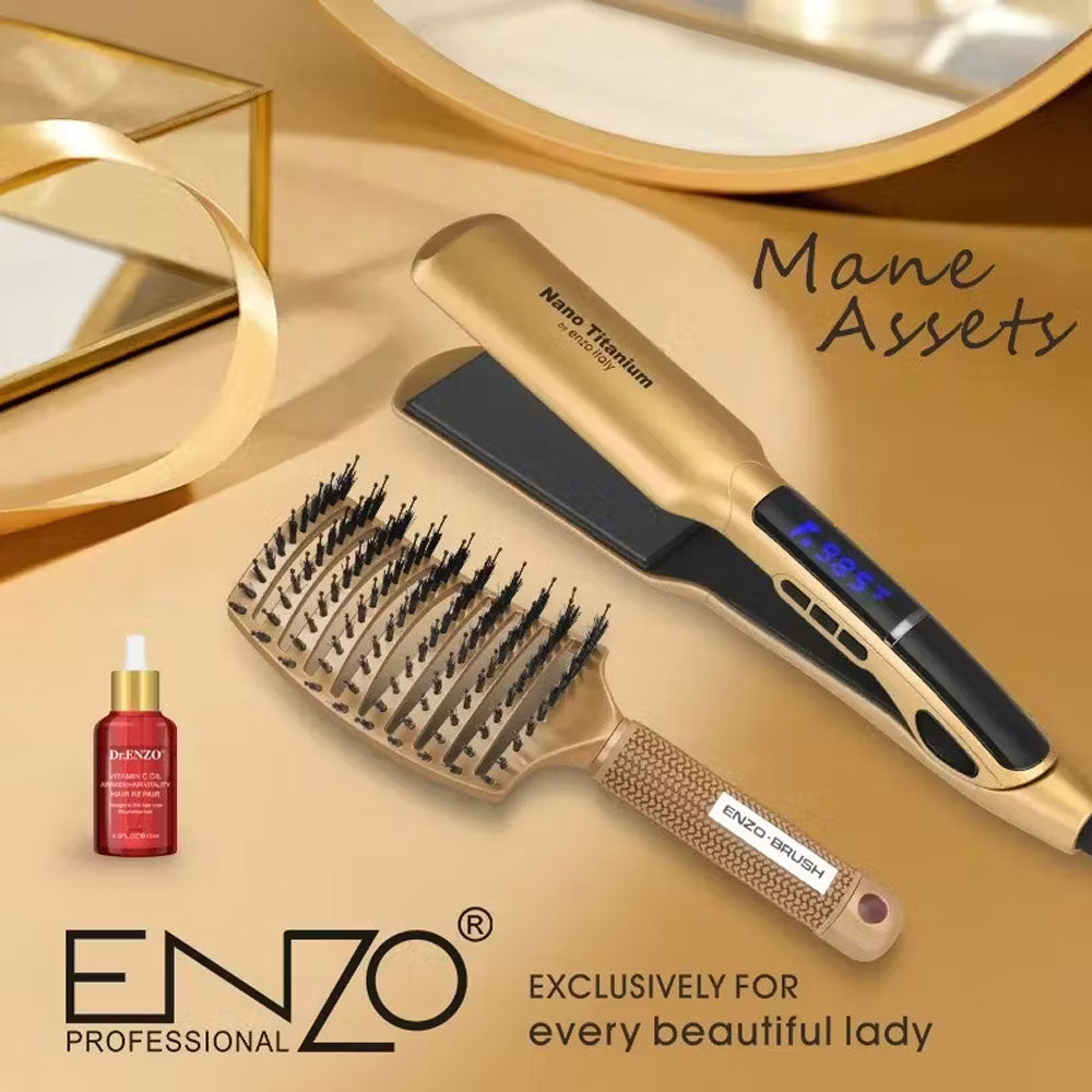Enzo EN-030AS professional-grade hair straightener