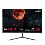 GAMEON GOC24F180VA Pro Series 24" FHD, 180Hz, MPRT 0.5ms, HDMI 2.1, VA Panel Curved Gaming Monitor 3000R 16:9 (Supports PS5) - Black - - Fun Touch Shop