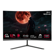 GAMEON GOC24F180VA Pro Series 24" FHD, 180Hz, MPRT 0.5ms, HDMI 2.1, VA Panel Curved Gaming Monitor 3000R 16:9 (Supports PS5) - Black - - Fun Touch Shop