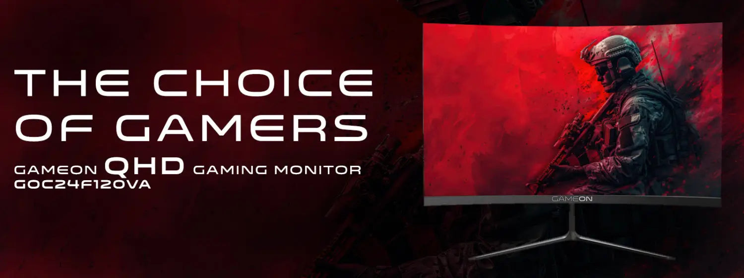 Gameon goc24f120va pro series 24’’ fhd 120hz mprt 1ms hdmi 2.1 va panel curved