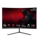 GAMEON GOC24F120VA Pro Series 24" FHD, 120Hz, MPRT 1ms, HDMI 2.1, VA Panel Curved Gaming Monitor 3000R 16:9 (Supports PS5) - Black - - Fun Touch Shop