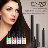 ENZO EN-3310 portable, USB-rechargeable cordless hair straightener