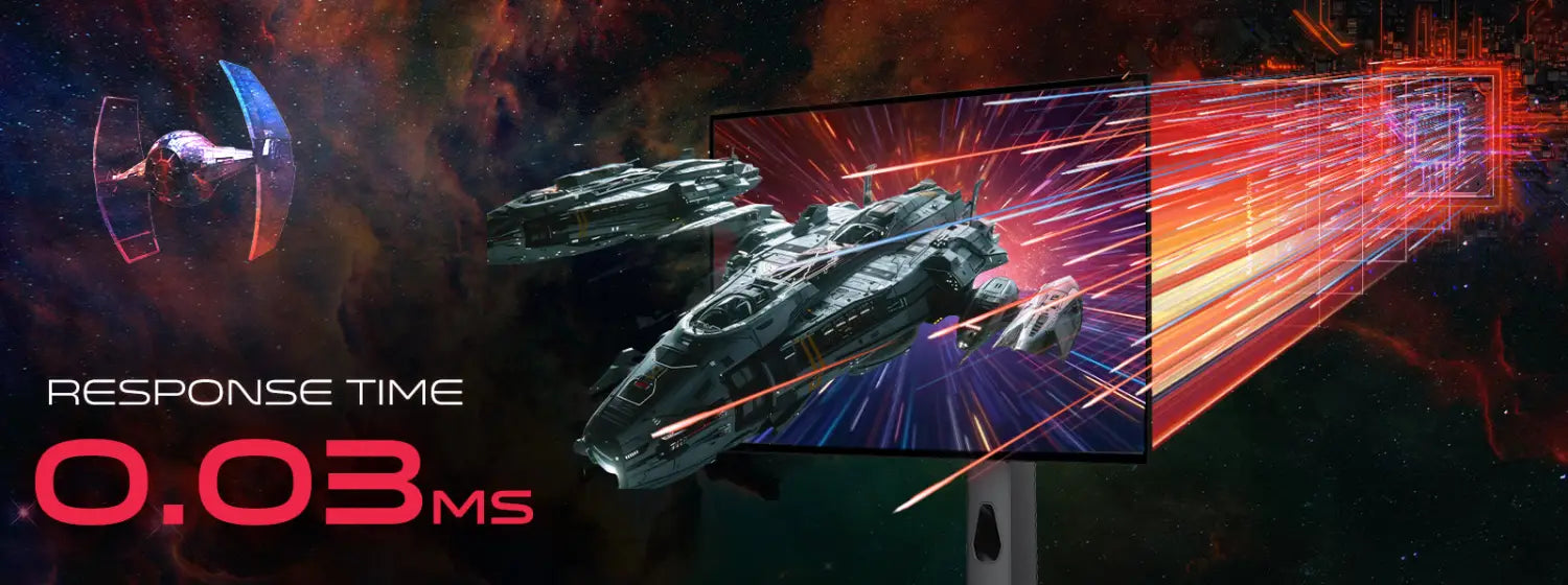 Gameon 27’’ black oled qhd gaming monitor 240hz 0.03ms hdmi 2.1 (supports ps5)