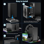 Ipega PG - XBX023S Charging Dock For Xbox Series X RGB Cooling Fan Base Game