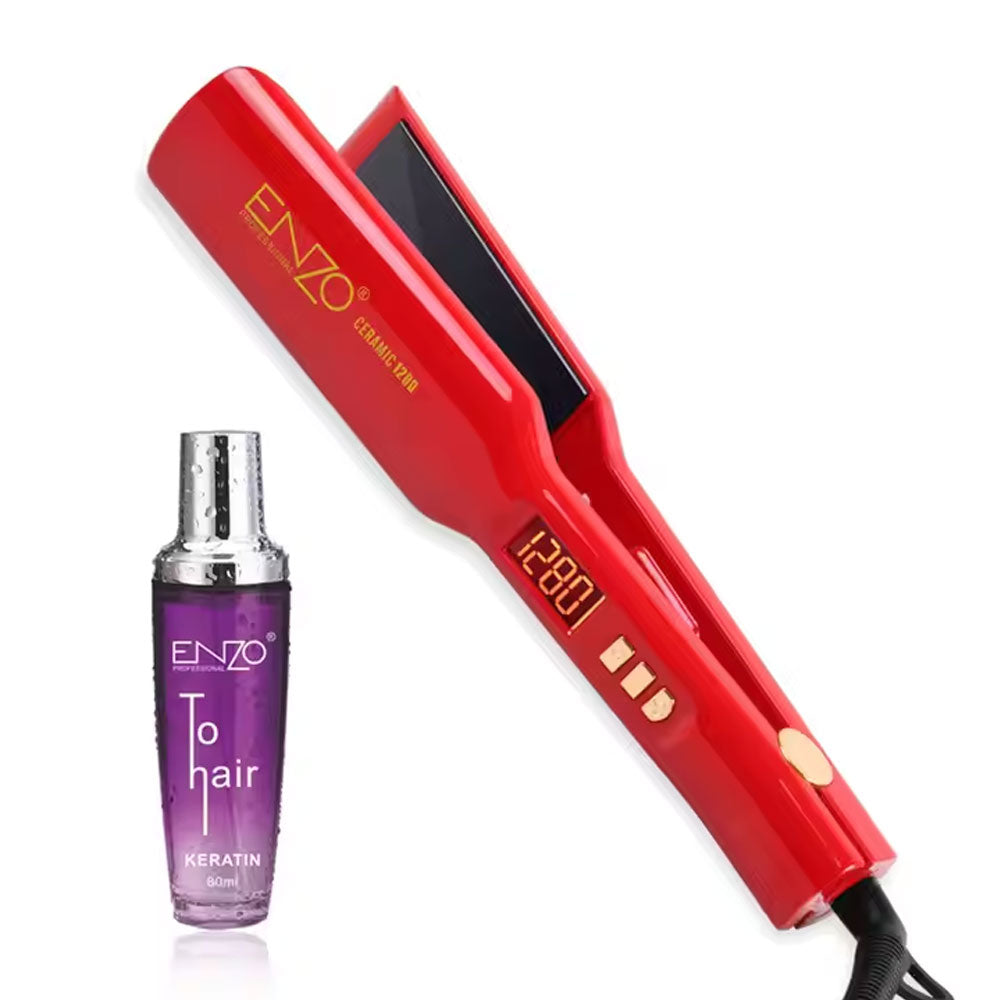 Enzo EN-5191 professional-grade hair straightener - - Fun Touch Shop