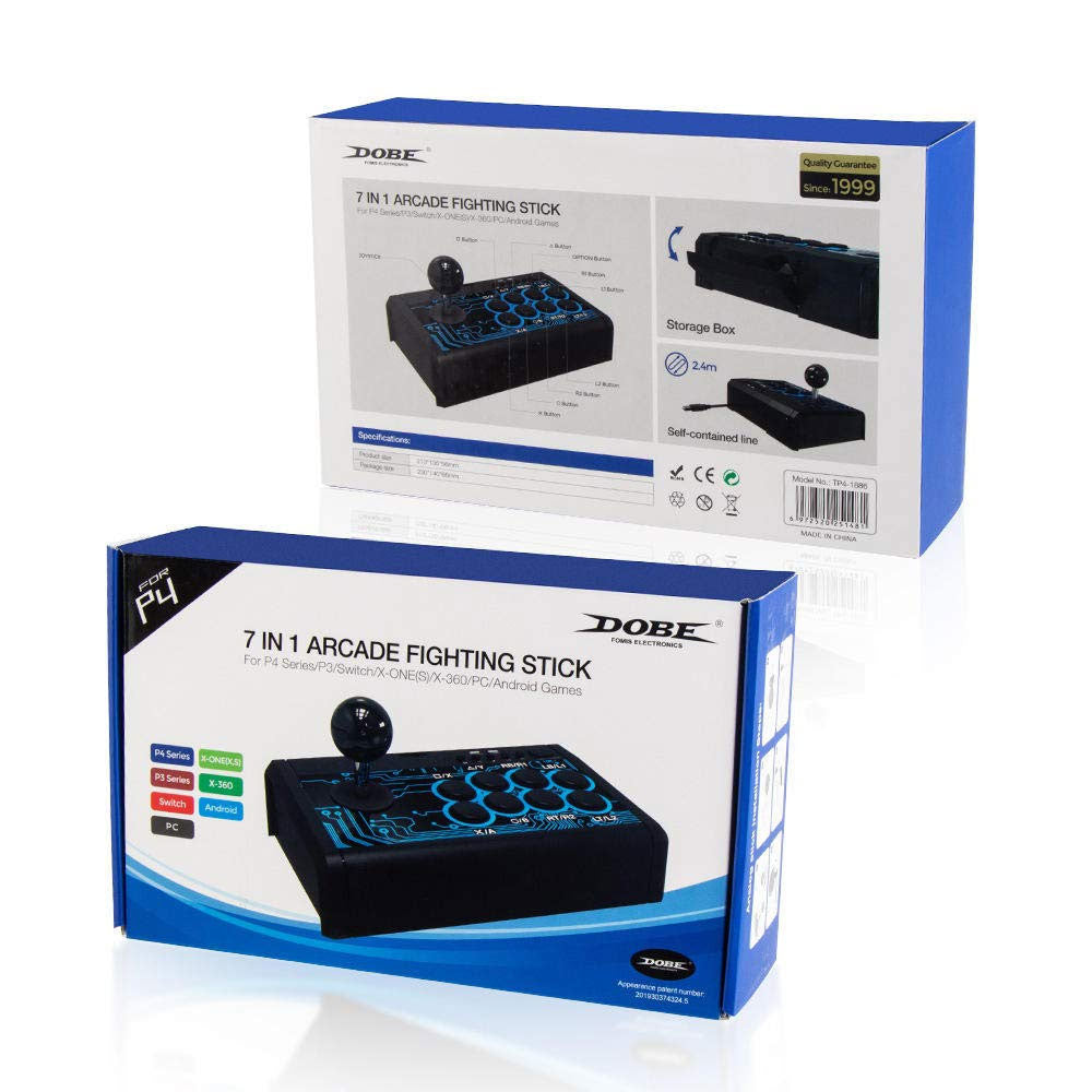 DOBE TP4 - 1886 7 in 1 Retro Arcade Console 35 JOD