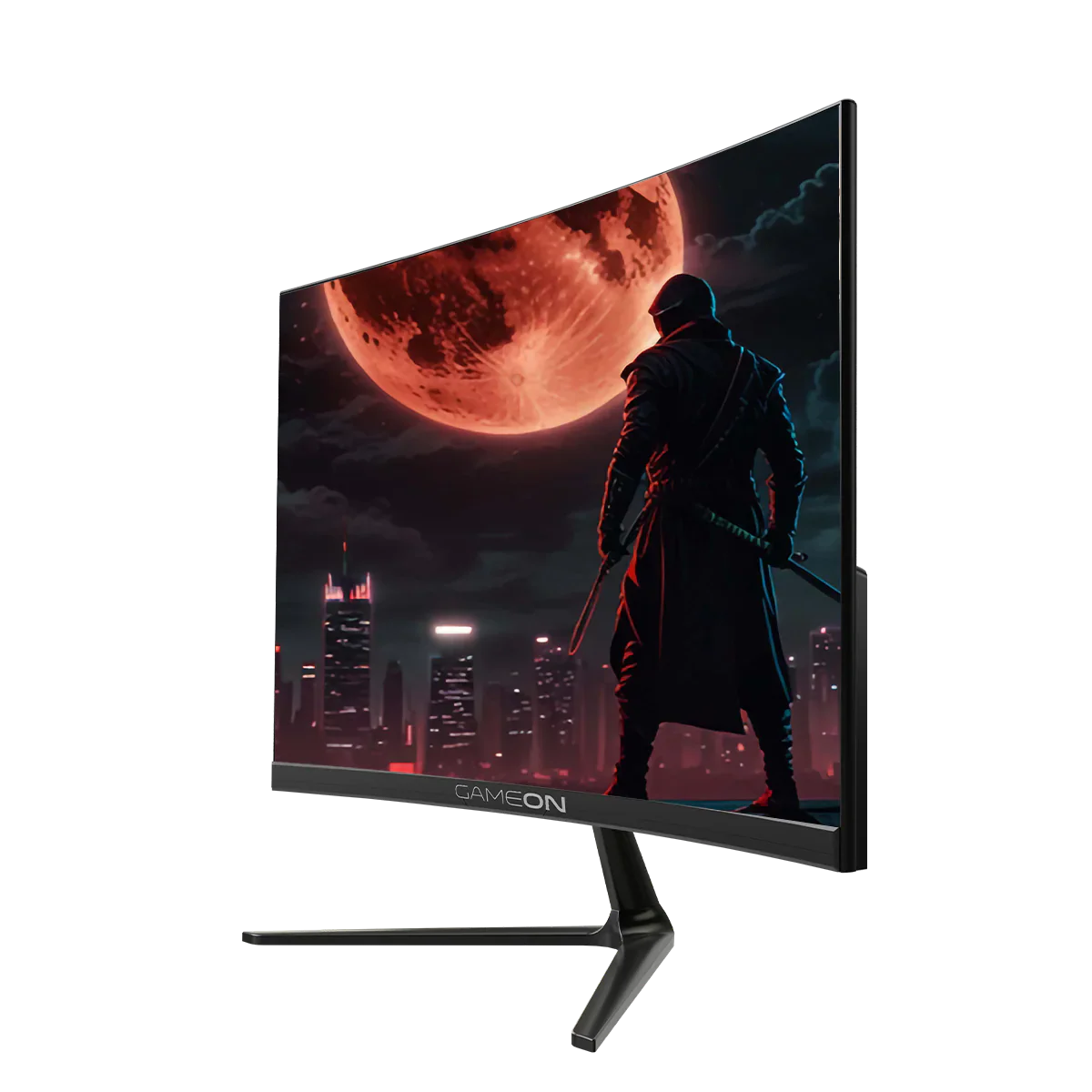 GAMEON GOC24F180VA Pro Series 24" FHD, 180Hz, MPRT 0.5ms, HDMI 2.1, VA Panel Curved Gaming Monitor 3000R 16:9 (Supports PS5) - Black - - Fun Touch Shop