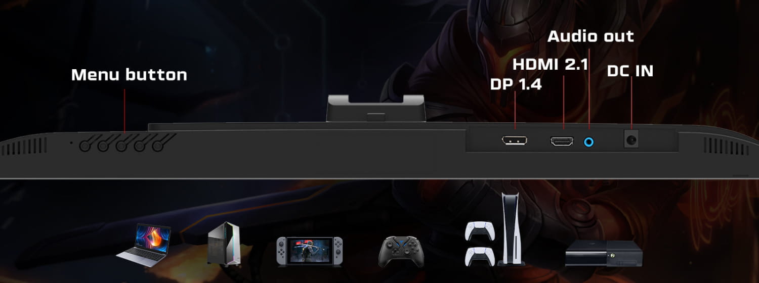 Gameon gops27qhd180ips pro series 27’’ qhd 180hz mprt 0.5ms hdmi 2.1 fast ips