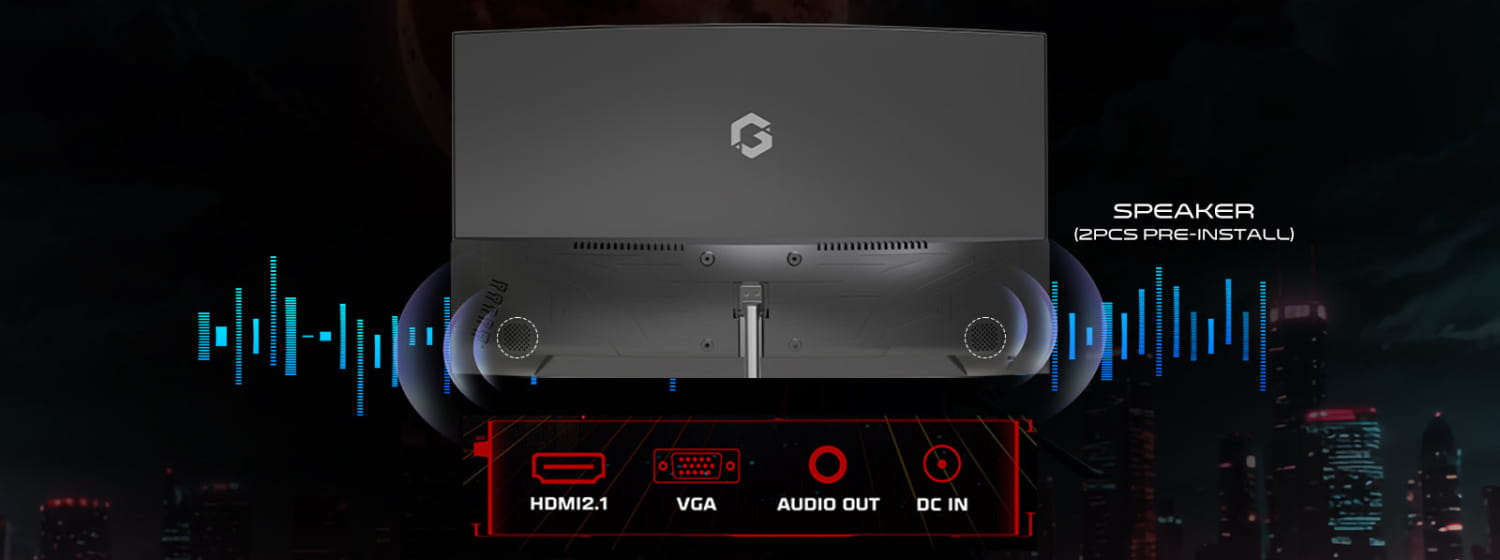 Gameon goc24f180va pro series 24’’ fhd 180hz mprt 0.5ms hdmi 2.1 va panel