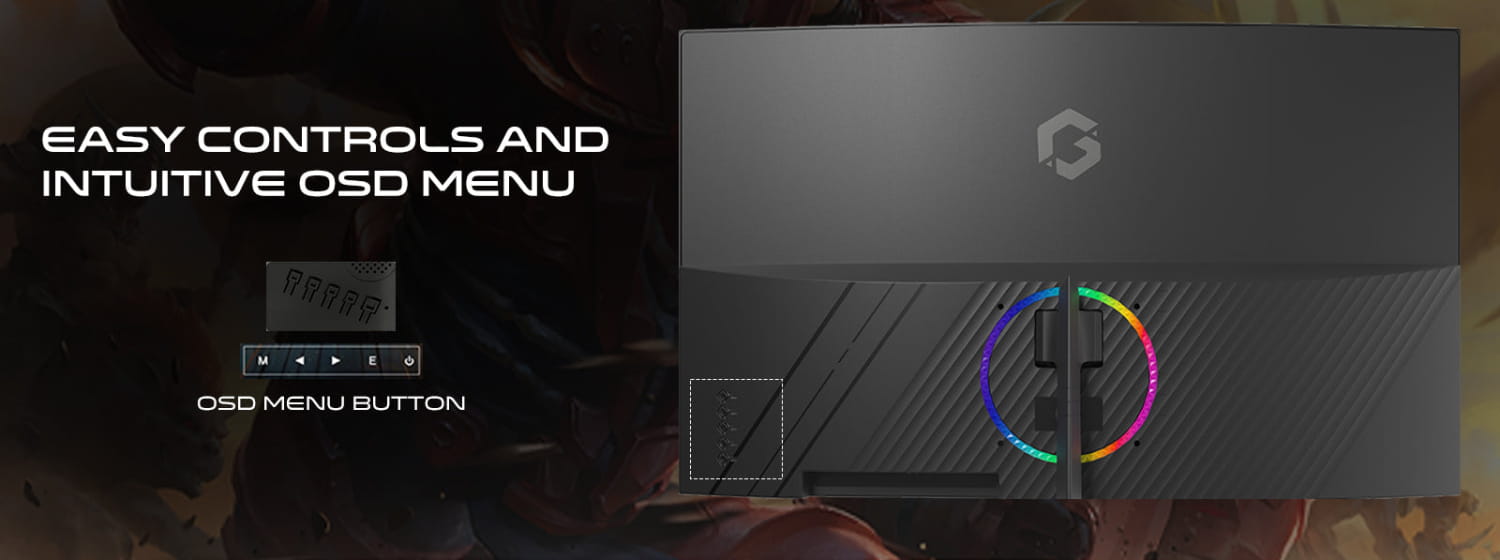 Gameon goc27f120va pro series 27’’ fhd 120hz mprt 1ms hdmi 2.1 va panel curved