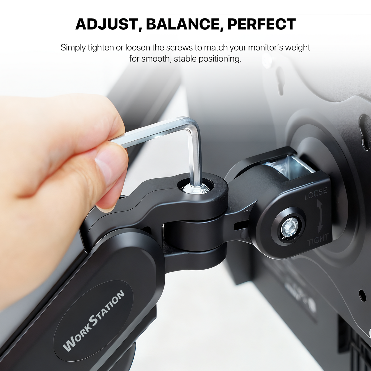 Fantech workstation mbd1 dual-arm monitor mount 90 degree for 13’’ to 32’’ screen adjustable spring dual monitor arm