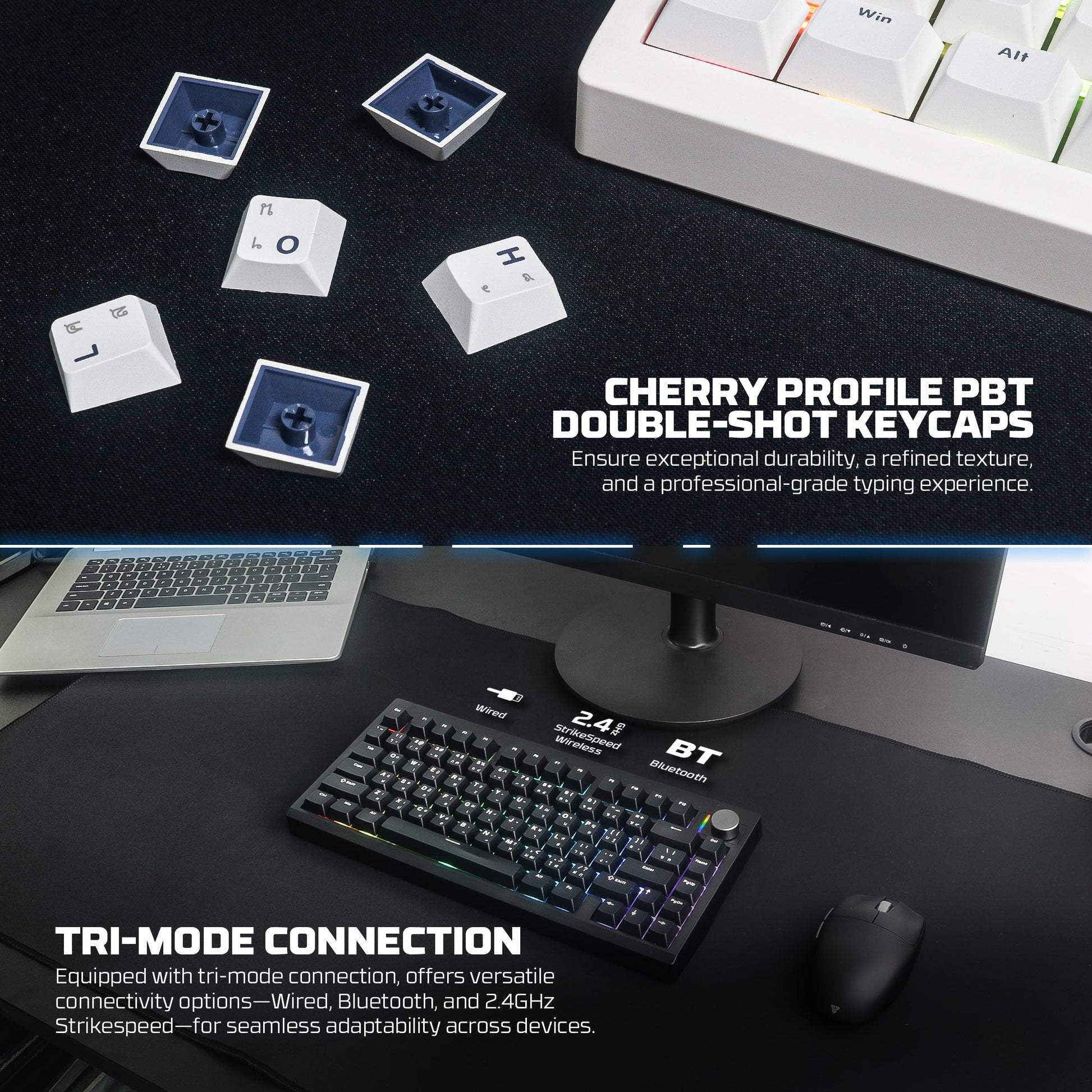 Fantech MK921 MAXFIT8 QMK Mechanical Keyboard - - Fun Touch Shop