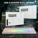 ATTACK SHARK R68 HE Carbon Fiber Rapid Trigger Keyboard Magnetic Switch