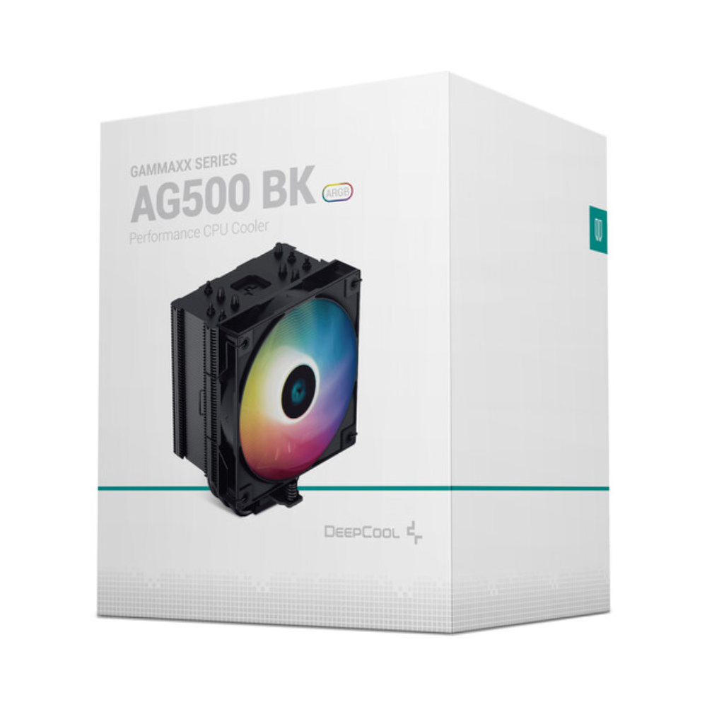 Deepcool AG500 ARGB Single - Tower Performance CPU Cooler Coolers & Power