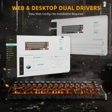 ATTACK SHARK R68 HE Carbon Fiber Rapid Trigger Keyboard Magnetic Switch