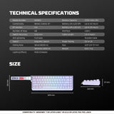 Fantech Keyboard ATOM HE68 MK922 MAGNETIC SWITCH – RETRO BEIGE