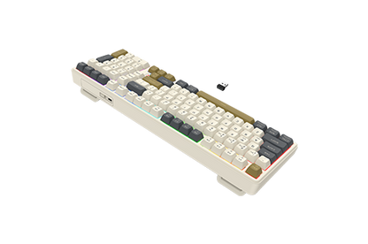 Redragon k528 wireless gaming keyboard bluetooth computer keyboards creamy cute with number pad rgb backlit tri-mode